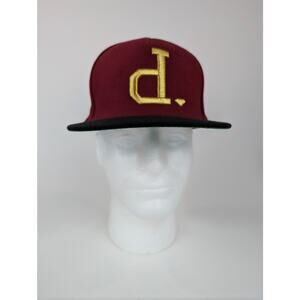 Diamond Supply Co. Skateboard Burgundy Black Gold Men's Snapback Hat